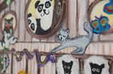 Large Canvas 'Ark 2 with flamingo'- Noah's Ark cute + colourful animal theme. SOLD