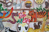 Large Painting 'Ark 4 with koalas'- Noah's Ark animal theme. COMMISSIONED/ SOLD