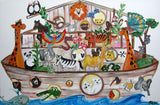 Large Painting 'Ark 4 with koalas'- Noah's Ark animal theme. COMMISSIONED/ SOLD