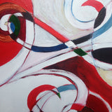Wooden Circle 'Beginnings'- Koru and Celtic inspired original painting on large wooden circle. COMMISSIONED/ SOLD