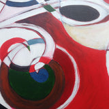 Wooden Circle 'Beginnings'- Koru and Celtic inspired original painting on large wooden circle. COMMISSIONED/ SOLD