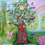 Large Canvas 'Eden's Letters'- customised for Eden, fairy garden theme. COMMISSIONED/ SOLD