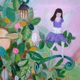 Large Canvas 'Eden's Letters'- customised for Eden, fairy garden theme. COMMISSIONED/ SOLD