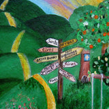 Medium Canvas 'Peyton's Fairy Treehouse' - customised original painting on canvas mounted on to foamboard. COMMISSIONED/ SOLD