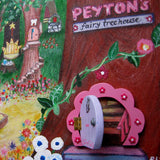 Medium Canvas 'Peyton's Fairy Treehouse' - customised original painting on canvas mounted on to foamboard. COMMISSIONED/ SOLD