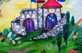 Large Canvas 'Sophia's enchanted Kingdom'- customized from specific brief for Sophia. COMMISSIONED /SOLD
