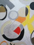 Framed Prints 'Kisses n Hugs 1 + 2'  prints of the original wooden circle art pieces