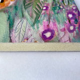 Photoblock 'Toadstool Garden'- mounted print of detail from an original painting 10cm