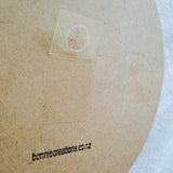 Wooden Circle 'Be Brave' - handpainted lettering in fun bold design 15cm