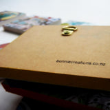 Photoblock 'Falling Strawberries'-  mounted print of detail from the original painting 10cm